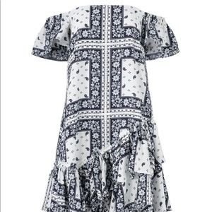 Cinq a sept off the shoulder bandana swing dress
